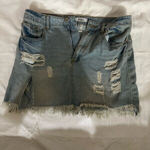 Forever 21 Distressed Mini Skirt (EUC)